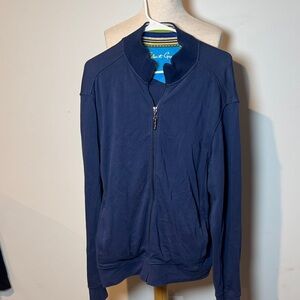 Robert Graham Deep Blue Zip-Up Sweater
